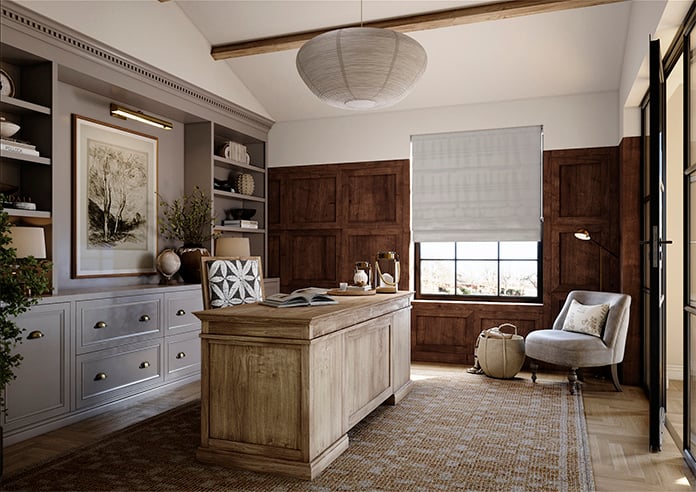 Lucerne Faux Silk, Champagne Mist - Twist&Fit Roman Blind - Image 7